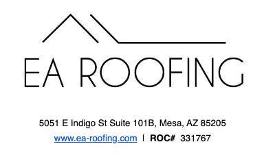 EA Roofing logo